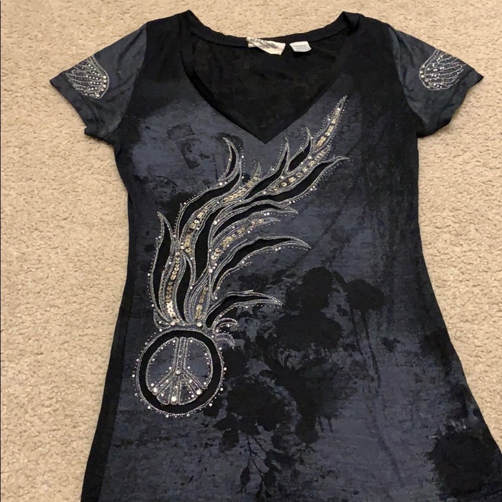 Miss me sheer shirt